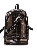 (พร้อมส่งสีดำ) กระเป๋าใส กระเป๋าเป้สะพายหลังแบบใส กระเป๋าใสกันน้ำ