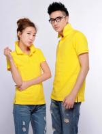 (พร้อมส่ง L) เสื้อโปโลสีเหลือง เสื้อสีเหลือง เสื้อPOLOสีเหลือง
