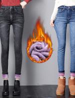 กางเกงยีนส์ขนยาว กางเกงยีนส์กันหนาว กางเกงยีนส์มีบุขน กางเกงยีนส์ผู้หญิง