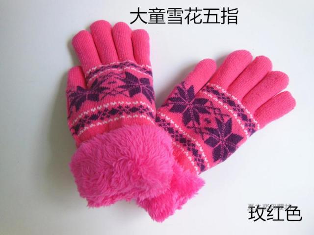 รูปภาพที่1 ของสินค้า : (พร้อมส่งสีชมพู) ถุงมือเด็กกันหนาว ถุงมือเด็ก ถุงมือกันหนาว อุปกรณ์กันหนาวเด็ก