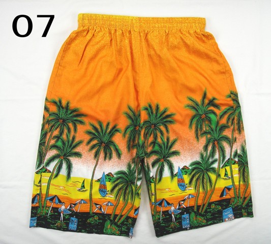 รูปภาพที่1 ของสินค้า : (พร้อมส่ง โทนสีเหลือง) กางเกงขาสั้นผู้ชาย กางเกงเที่ยวทะเล กางเกงเล่นน้ำ กางเกงขาสั้น